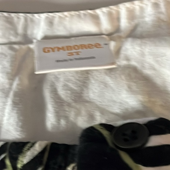 Girls Zebra Leaf Poplin Fit And Flare Dress - Size 3T - Picture 2 of 5